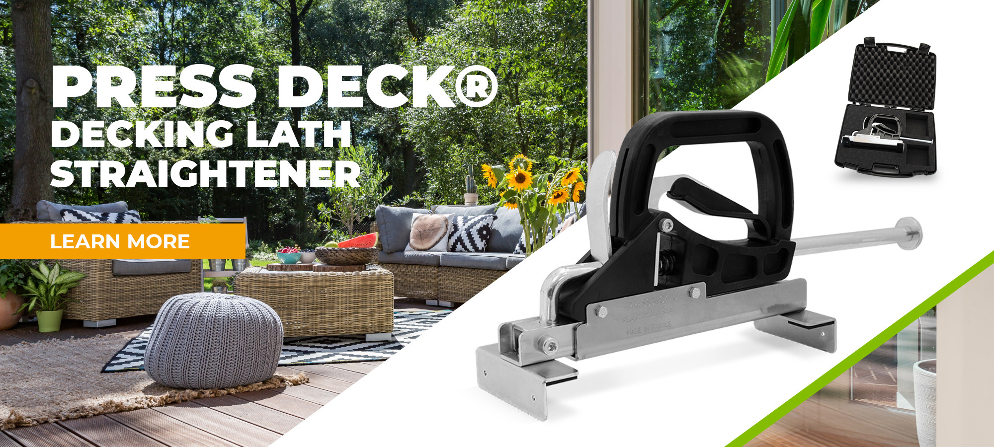 EDMA PRESS DECK® - Decking lath straightener